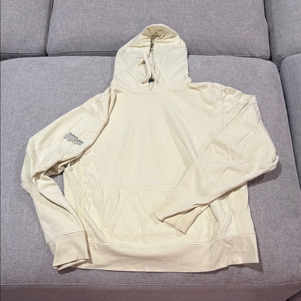 TALENTLESS Yellow/Cream Sweatshirt with Sleeve Print